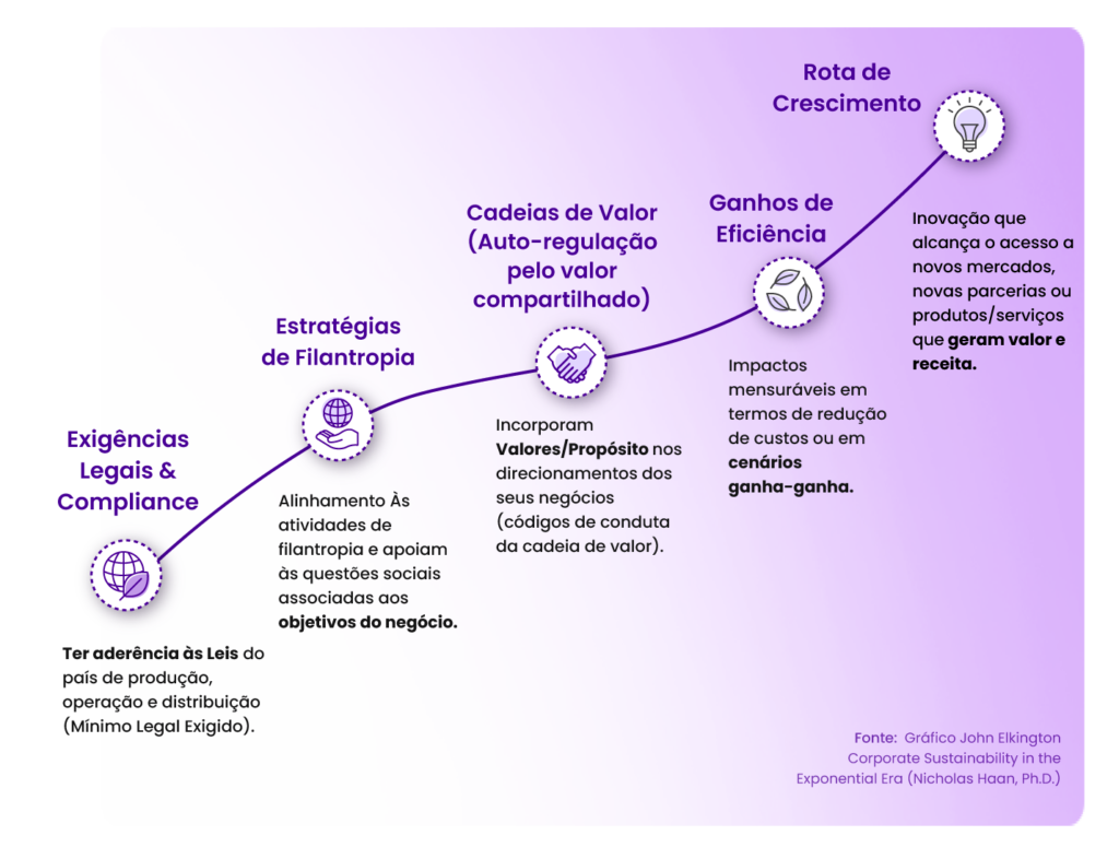 Estágios de Sustentabilidade - Inovação e Esg